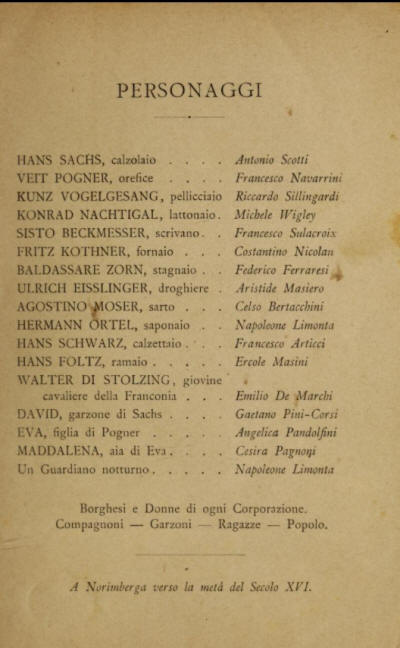 I Maesrti Cantri_Personaggi