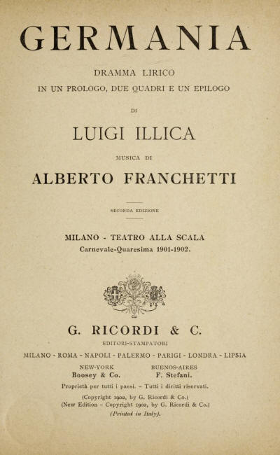 Germania Libretto